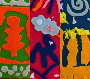 - “Mini textile samples” inspired by Matisse (Y6)